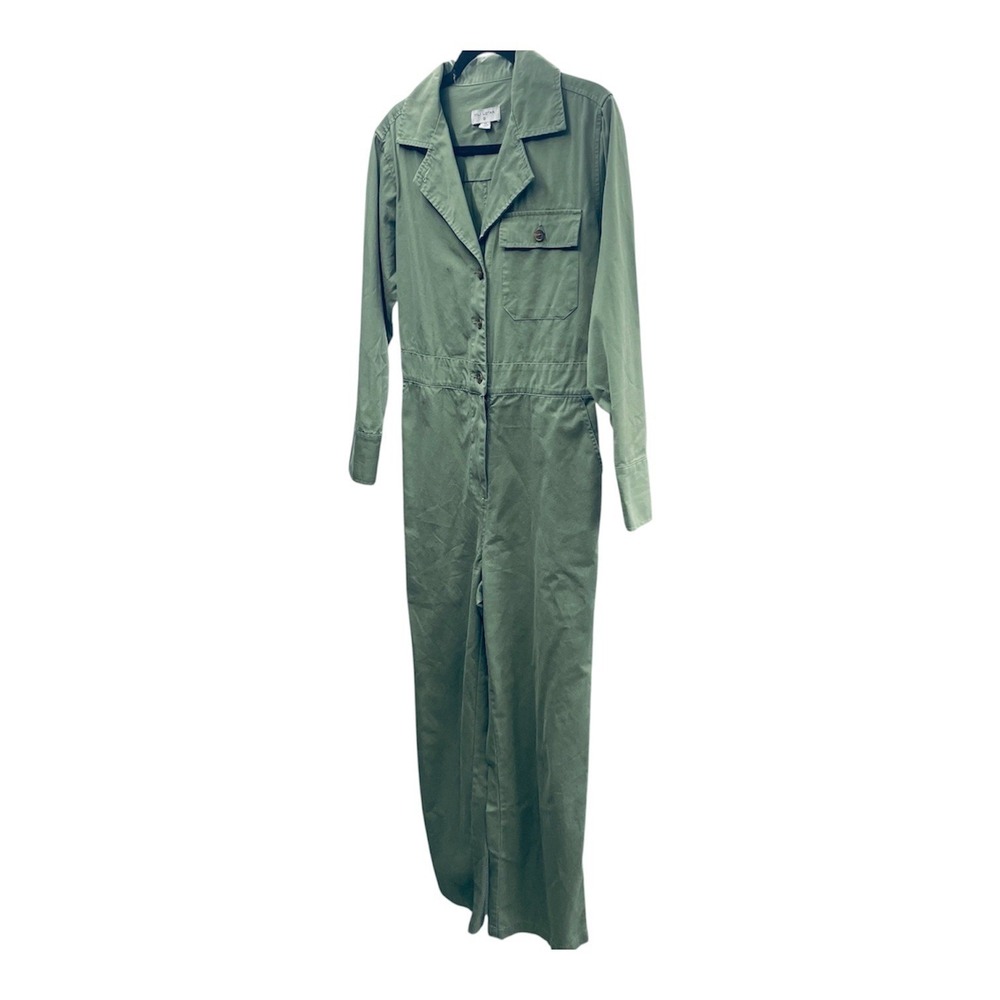 Nili Lotan x Target Women Jumpsuit Cotton XS Olive Green Utility Military